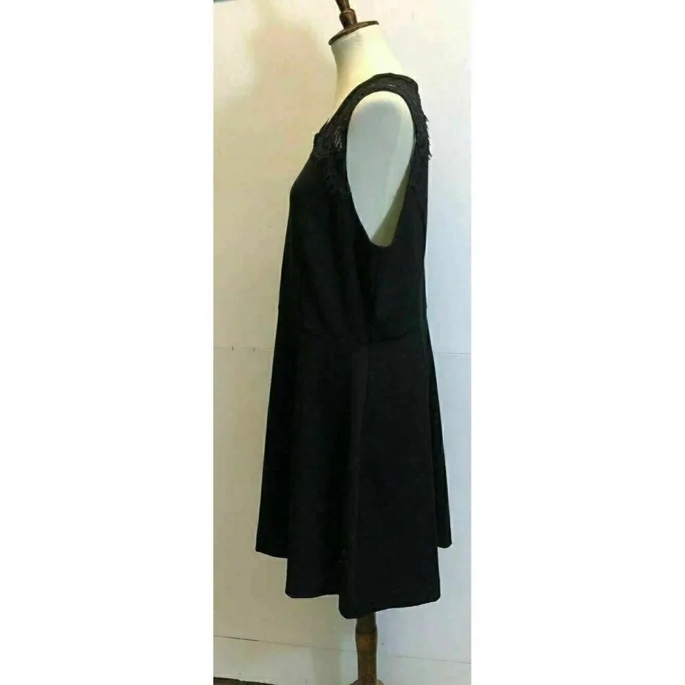 Maison Jules  Lace-Inset Fit Flare Dress XXL - Picture 6 of 7